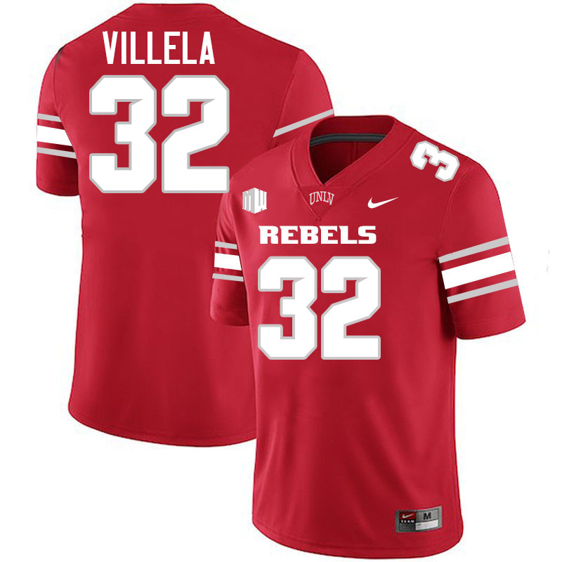 UNLV Rebels #32 Ramon Villela College Football Jerseys,Uniforms-Scarlet UNLV Rebels #32 Ramon Villela College Football Jerseys,Uniforms-Scarlet